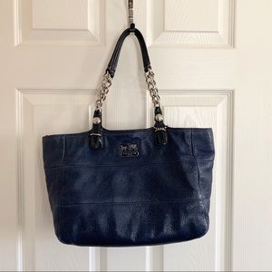 Coach Madison Tribeca Navy Blue Handbag